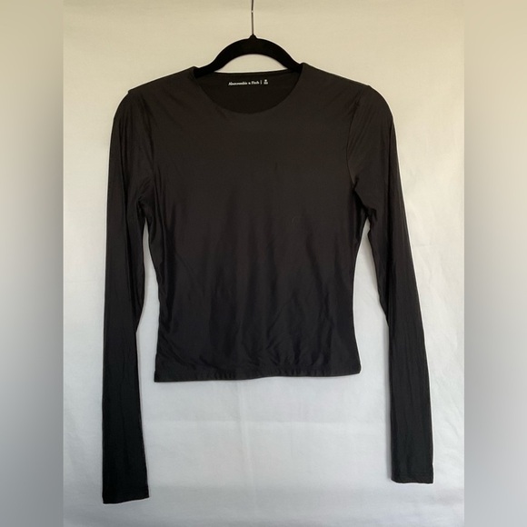 Abercrombie & Fitch Black Long Sleeve Fitted Bodysuit - Picture 2 of 5